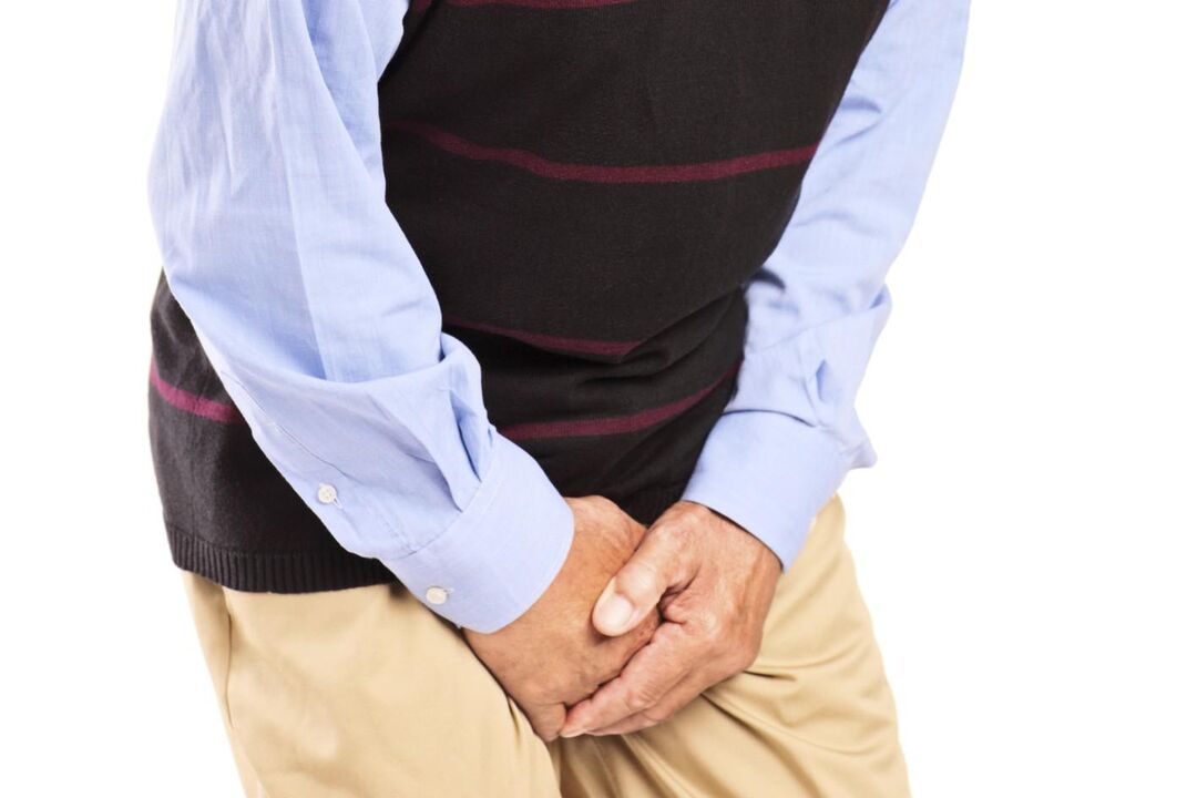 Vīriešus ar sastrēguma prostatītu traucē smeldzošas vai asas sāpes cirkšņa rajonā